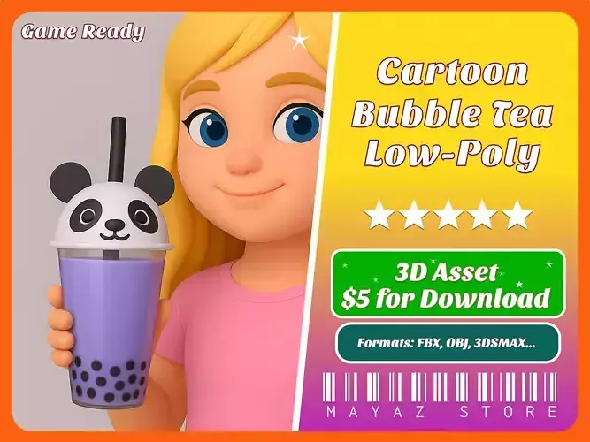 Panda Bubble Tea Cute