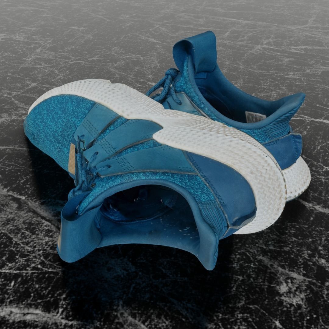 ADIDAS PROPHERE 3D SHOES - AQUA WHITE 3D model_6