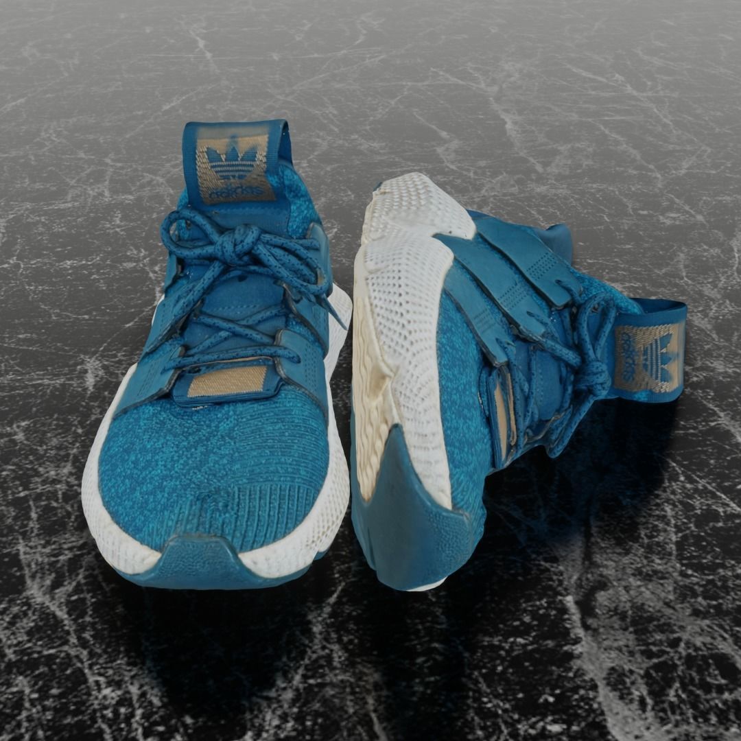 ADIDAS PROPHERE 3D SHOES - AQUA WHITE 3D model_3