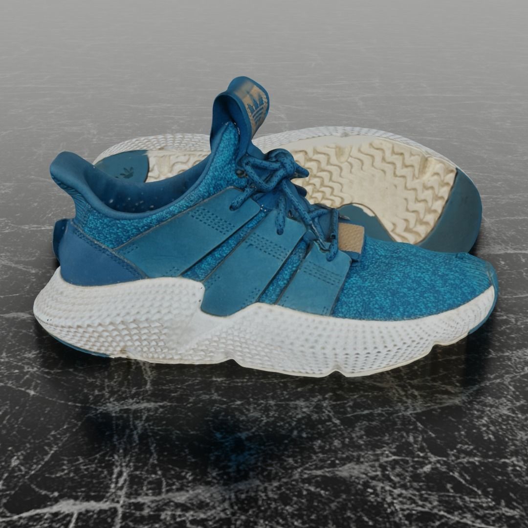 ADIDAS PROPHERE 3D SHOES - AQUA WHITE 3D model_4