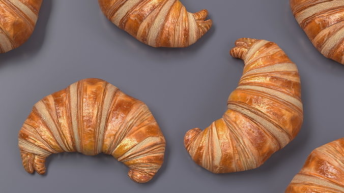 Croissant 3D model 5