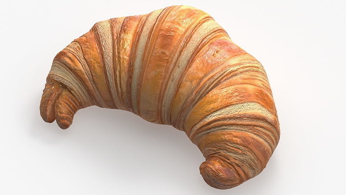 Croissant 3D model 6