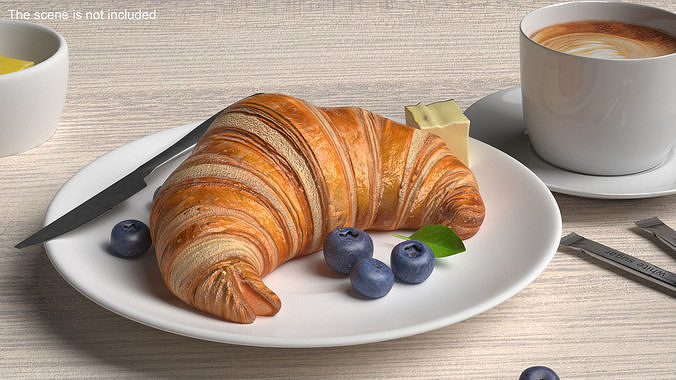 Croissant 3D model 3