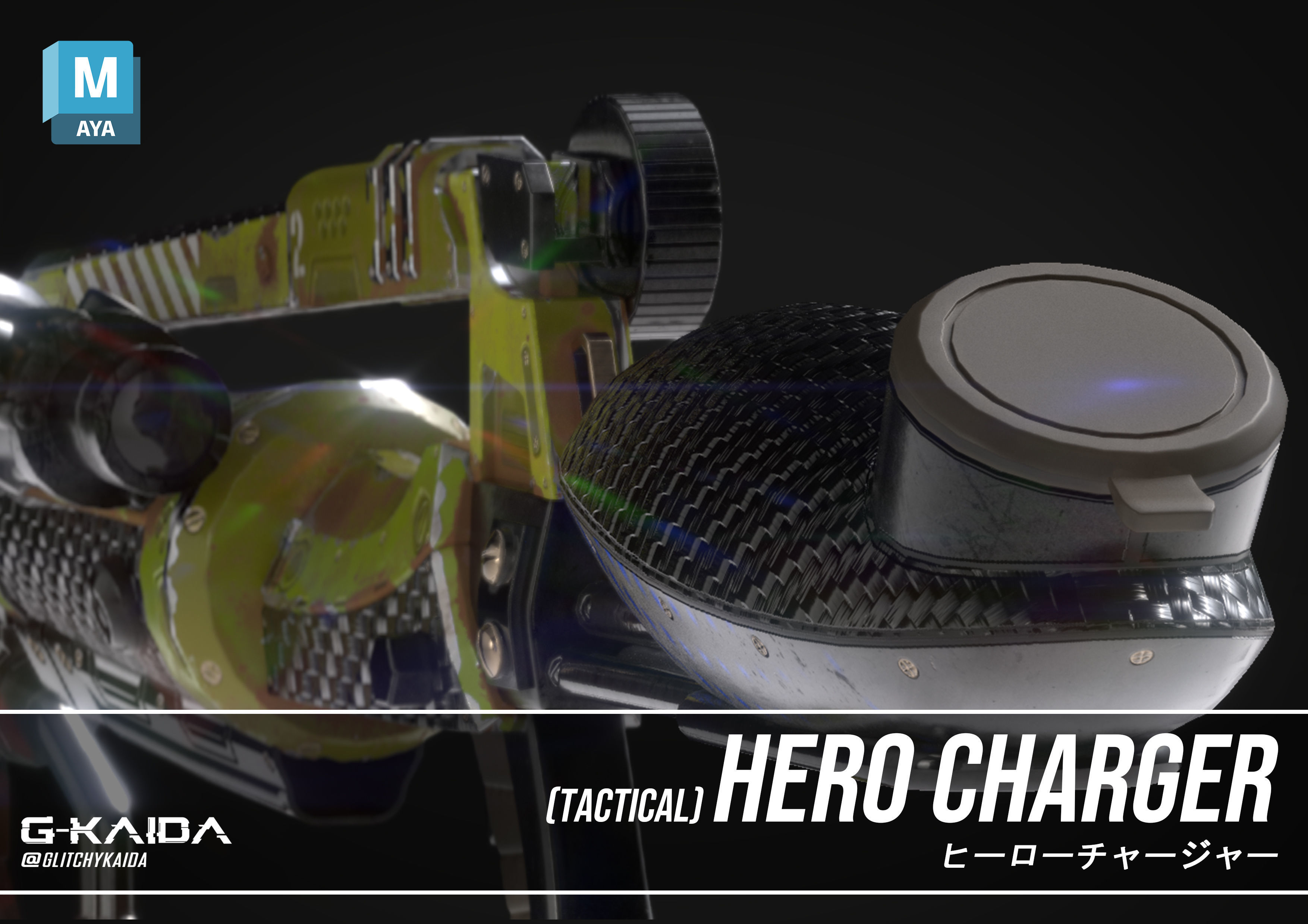 Prop - Weapon - Hero Charger - Tactical Version 3D model_5
