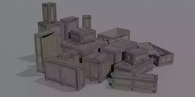 Old Cargo Crates Pack