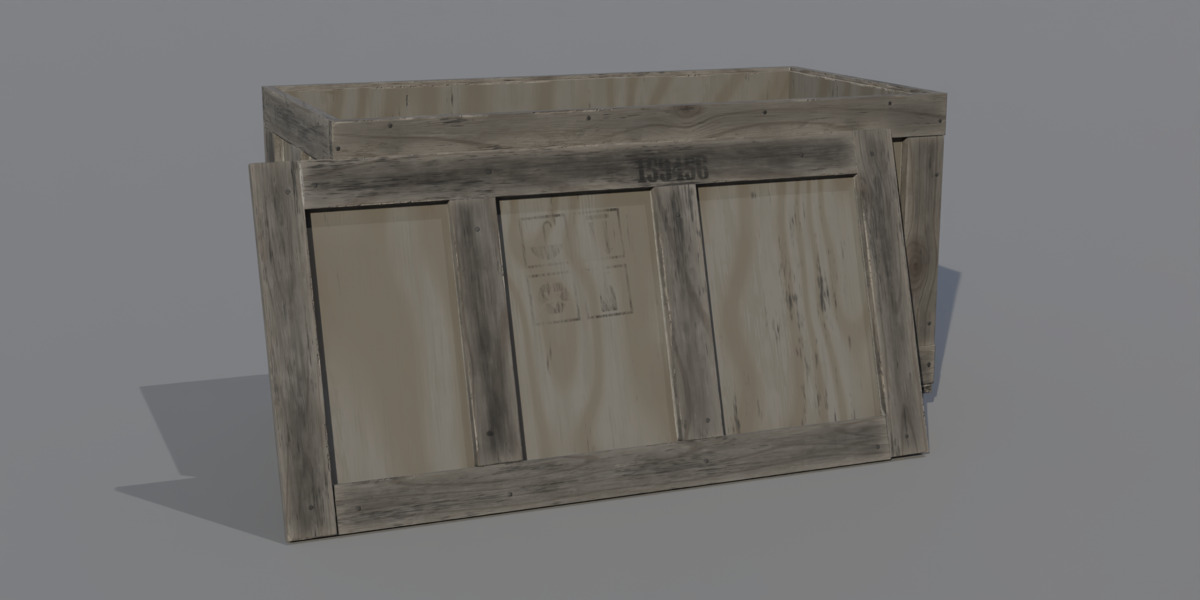 Old Cargo Crates Pack Low-poly 3D model_14