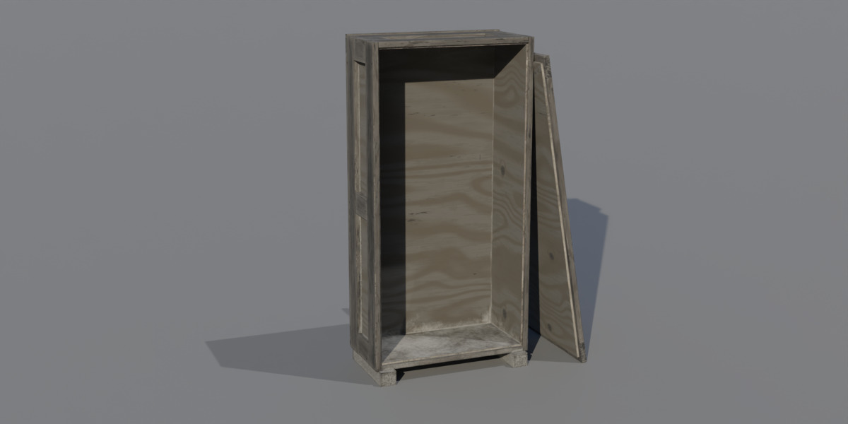 Old Cargo Crates Pack Low-poly 3D model_16