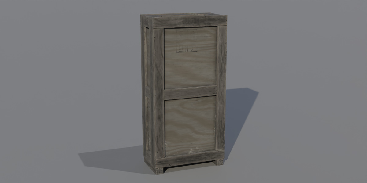 Old Cargo Crates Pack Low-poly 3D model_8