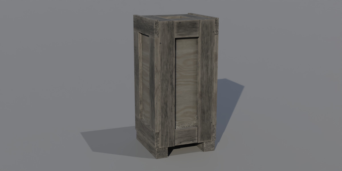 Old Cargo Crates Pack Low-poly 3D model_11