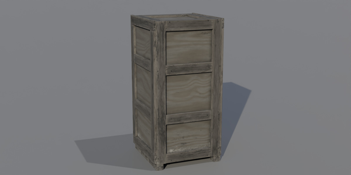 Old Cargo Crates Pack Low-poly 3D model_3