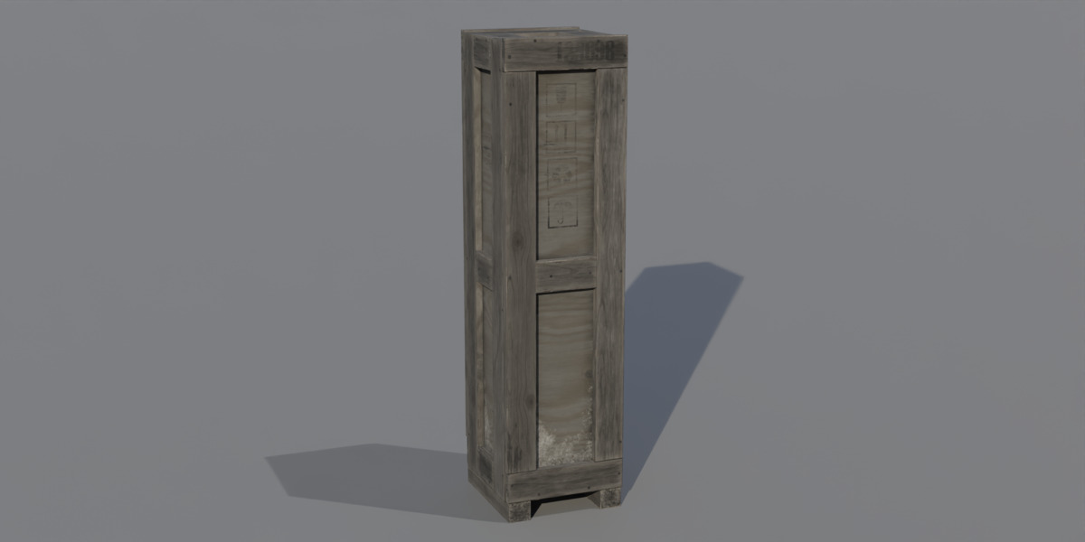 Old Cargo Crates Pack Low-poly 3D model_12