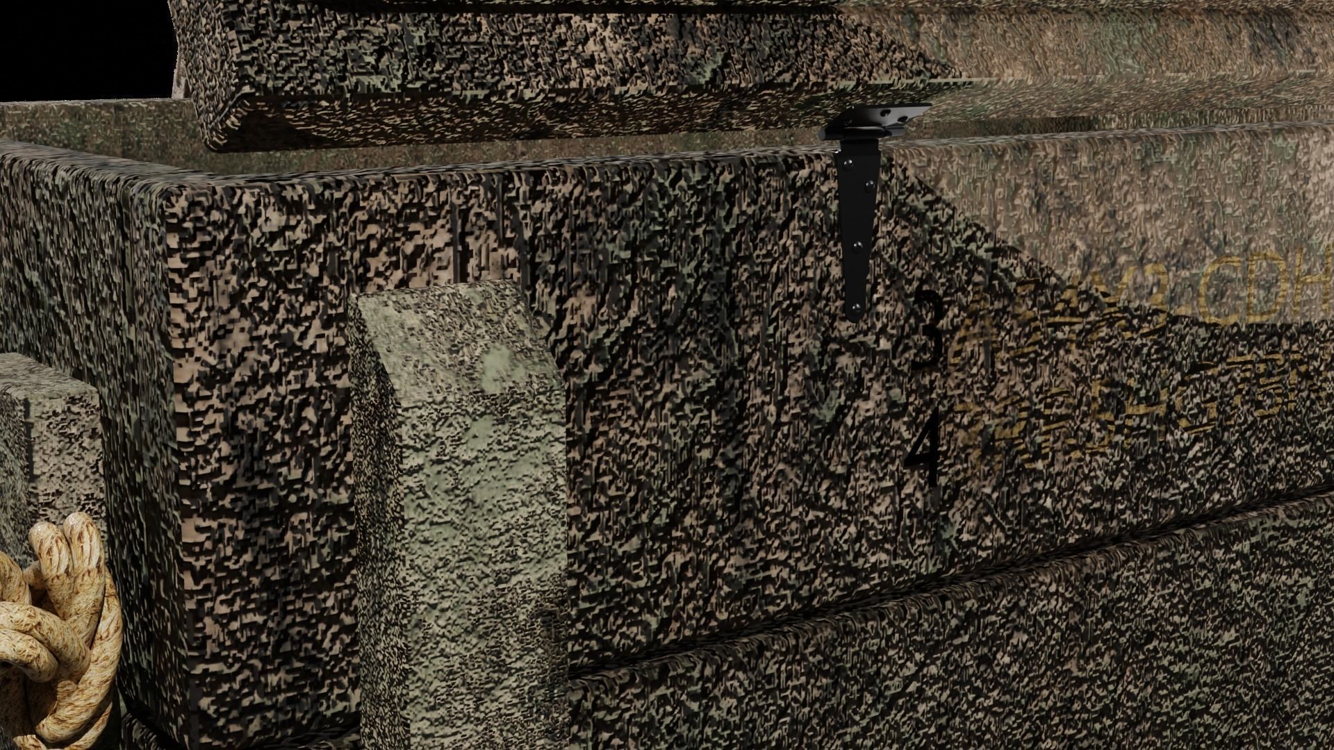 Wooden Ammo Crate Low-poly 3D model_4