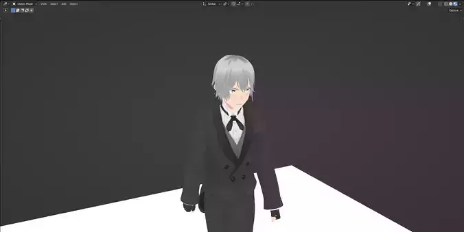 Sig Anime character Blender  rigged and Animated