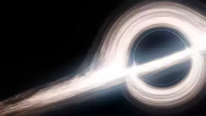 Black hole Interstellar  3D model