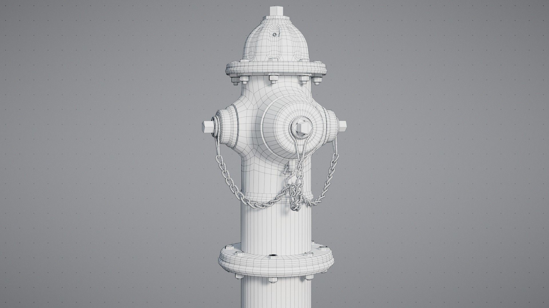 Old Fire Hydrant Game Ready Low-poly 3D model_11