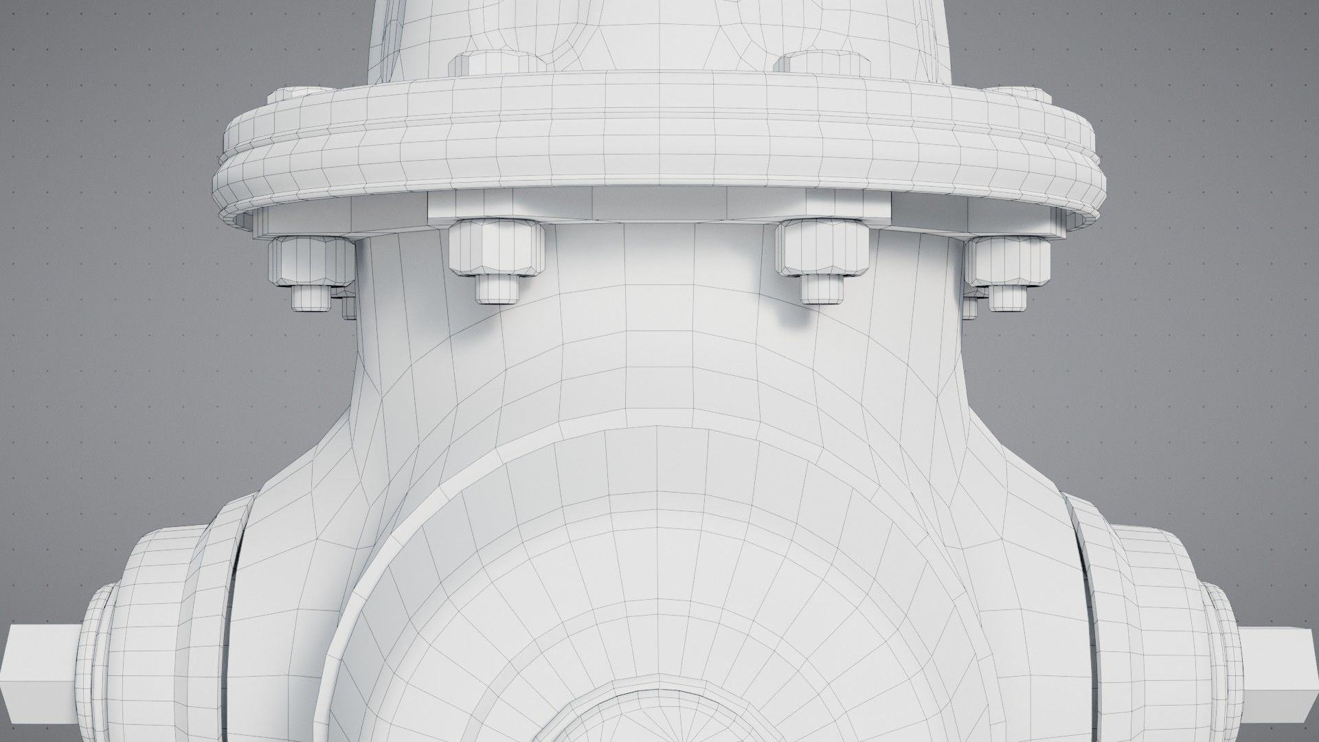 Old Fire Hydrant Game Ready Low-poly 3D model_15