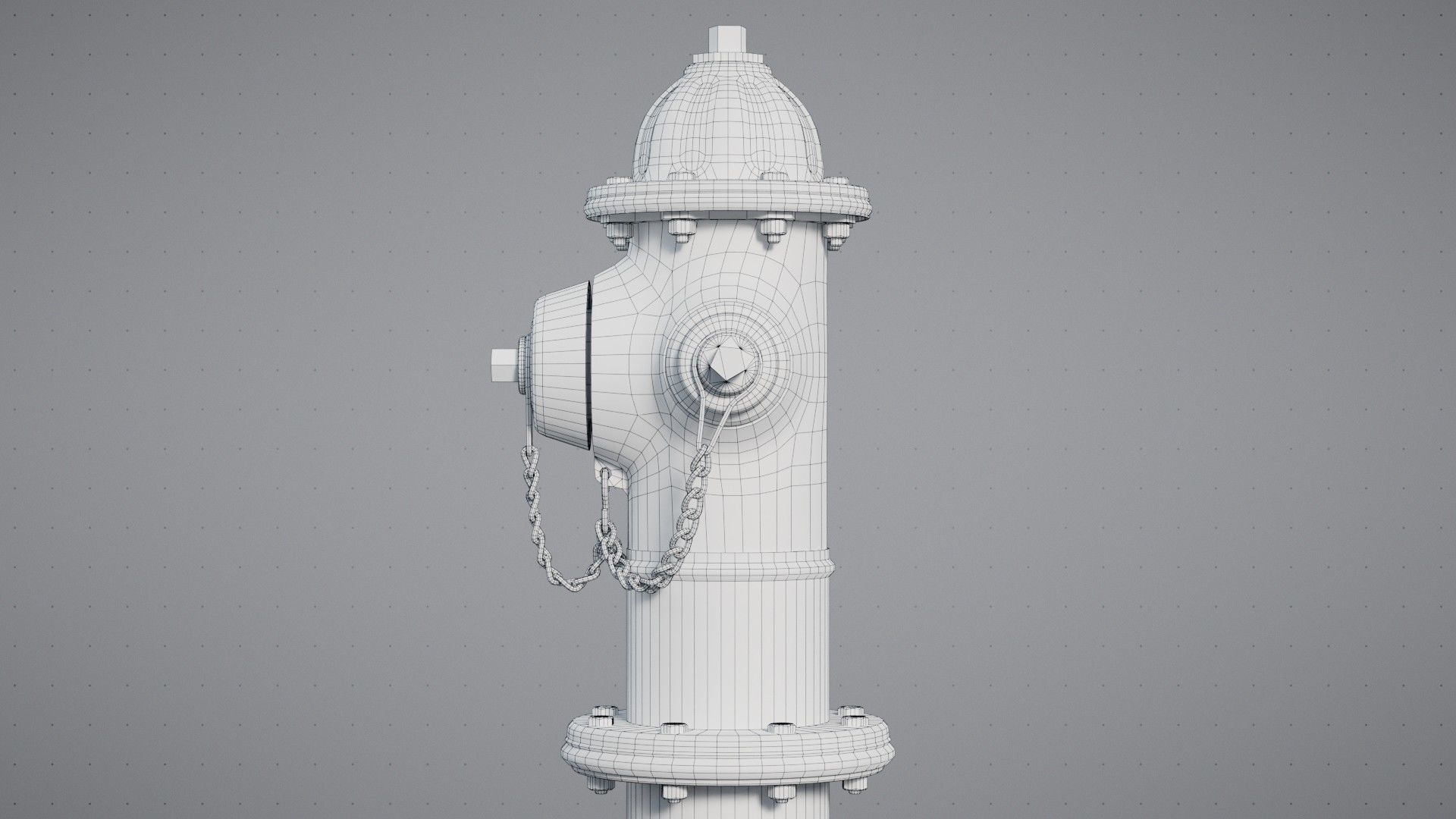 Old Fire Hydrant Game Ready Low-poly 3D model_18
