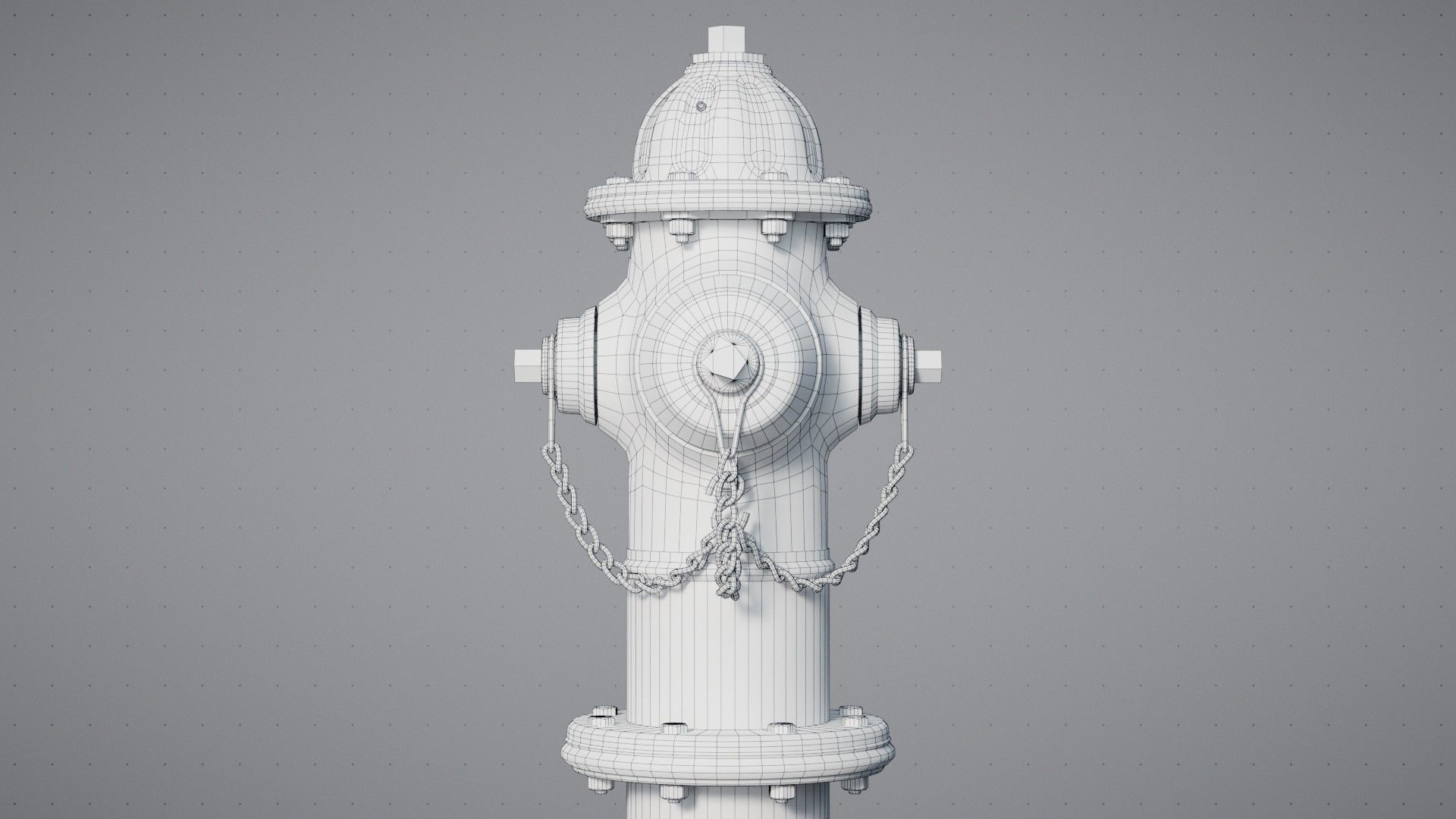 Old Fire Hydrant Game Ready Low-poly 3D model_17