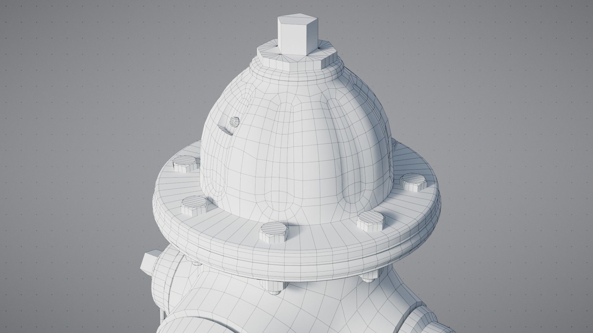 Old Fire Hydrant Game Ready Low-poly 3D model_12