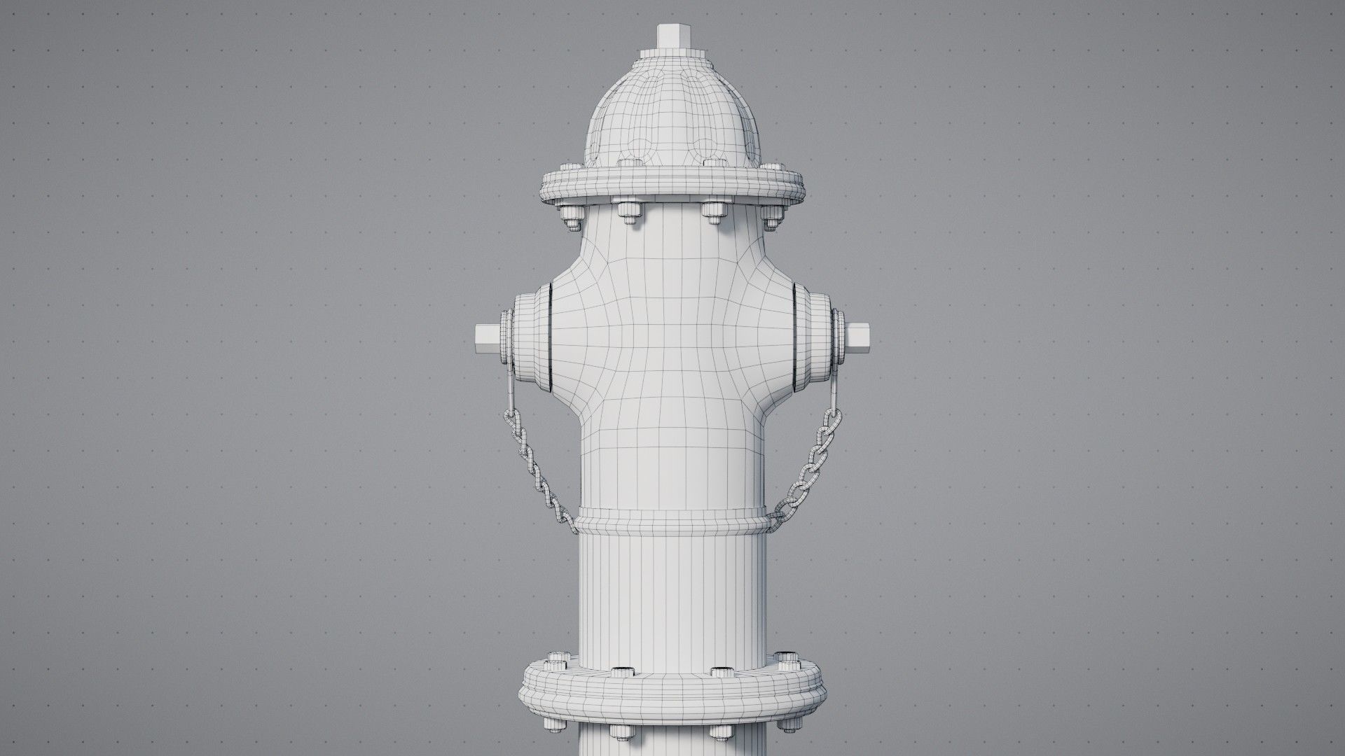 Old Fire Hydrant Game Ready Low-poly 3D model_19