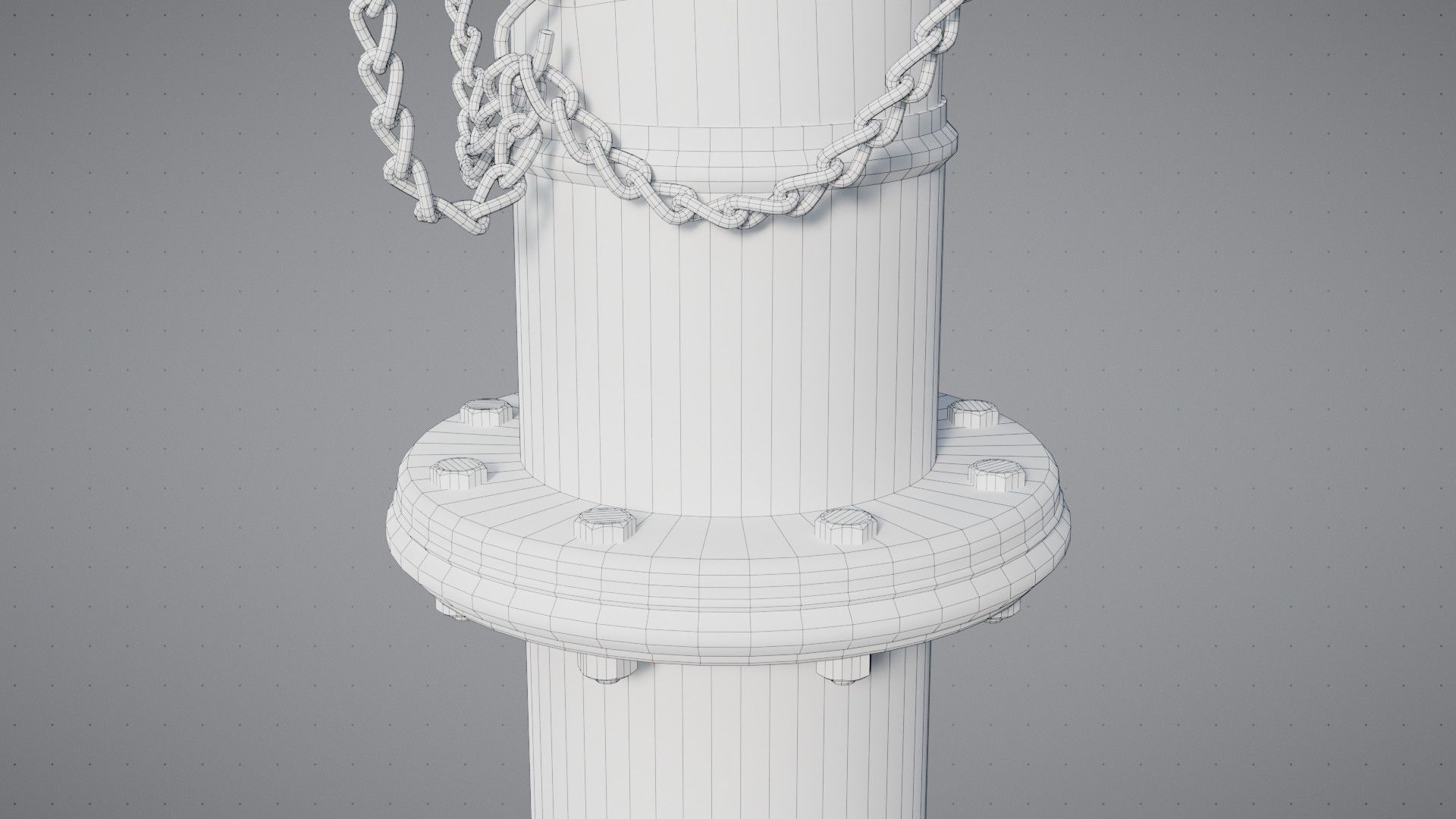 Old Fire Hydrant Game Ready Low-poly 3D model_14