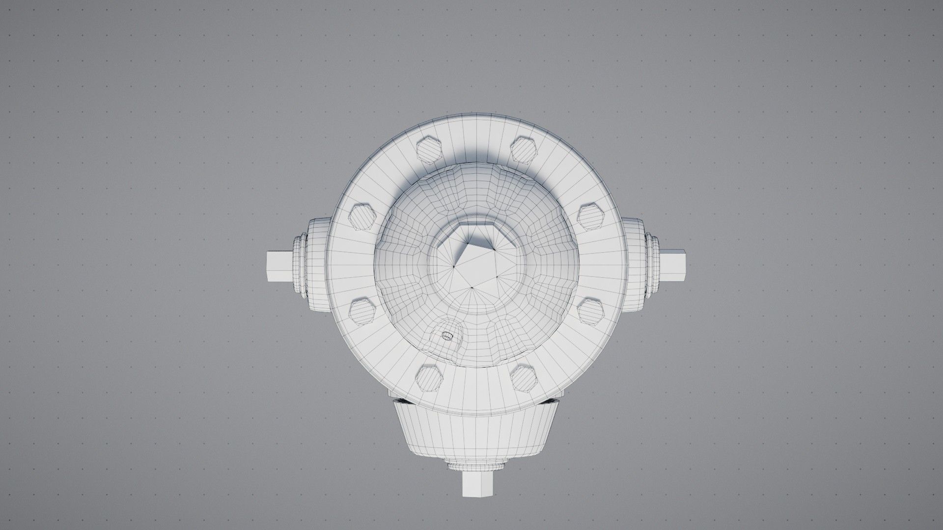 Old Fire Hydrant Game Ready Low-poly 3D model_21