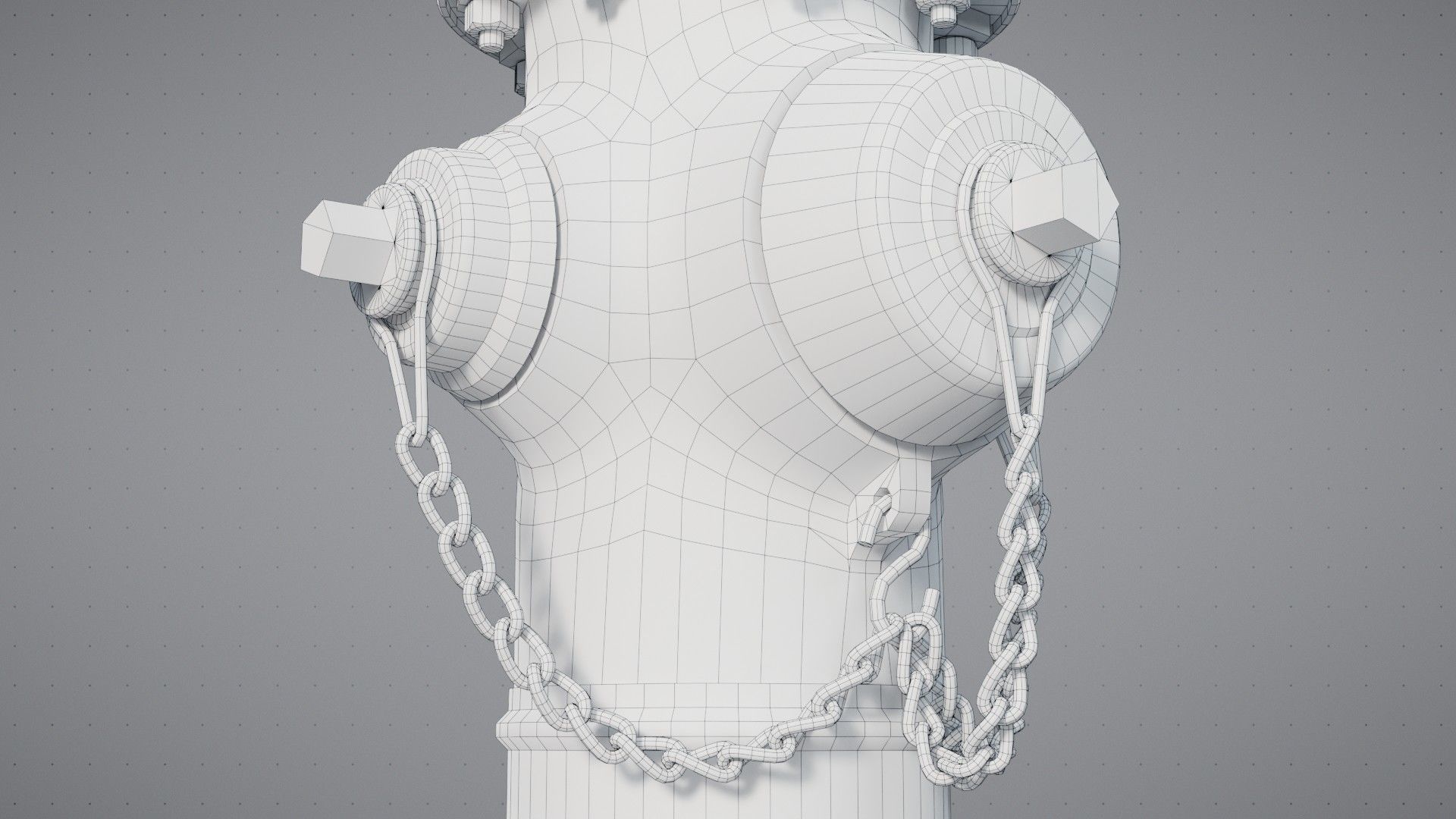 Old Fire Hydrant Game Ready Low-poly 3D model_13