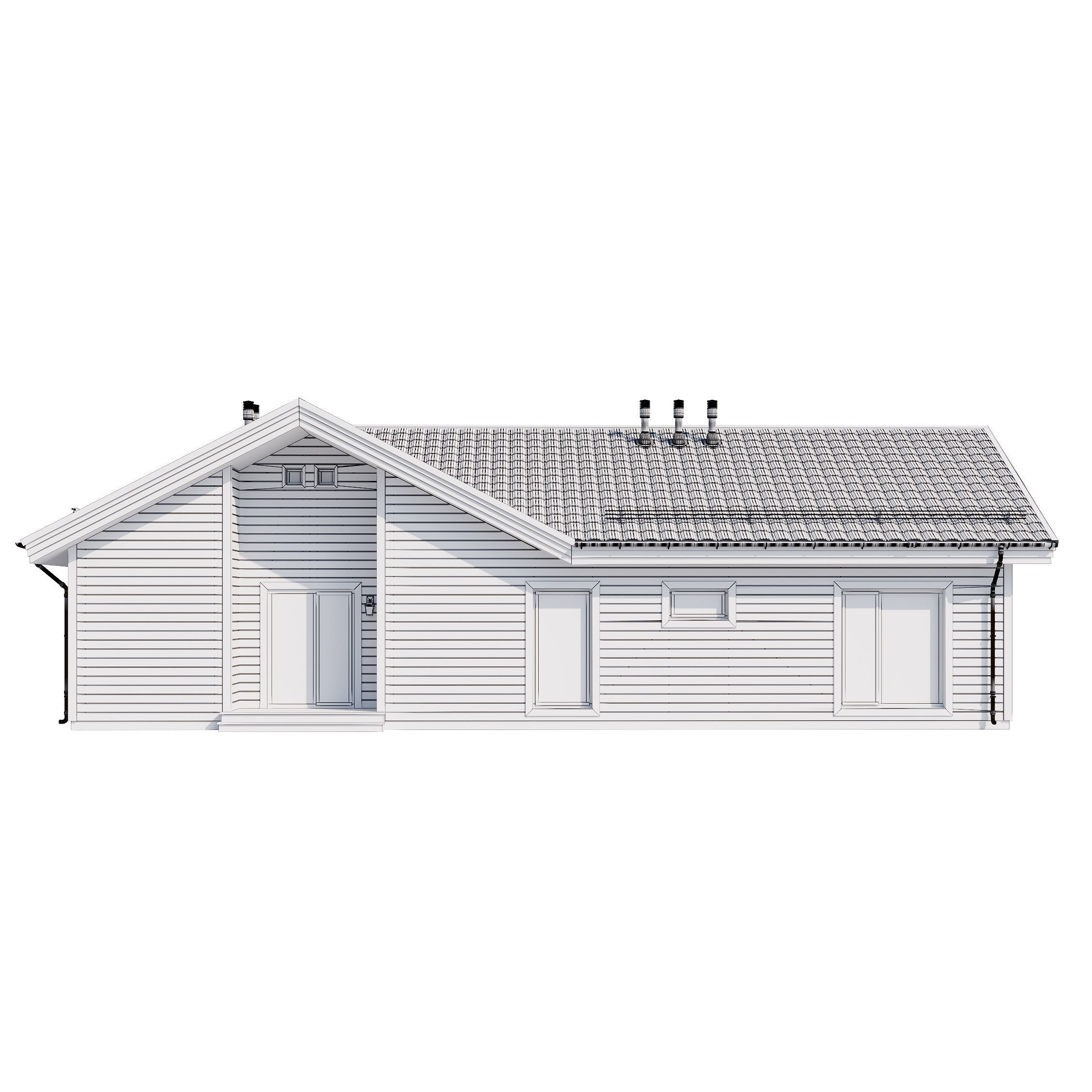 Modern house v81 3D model_22