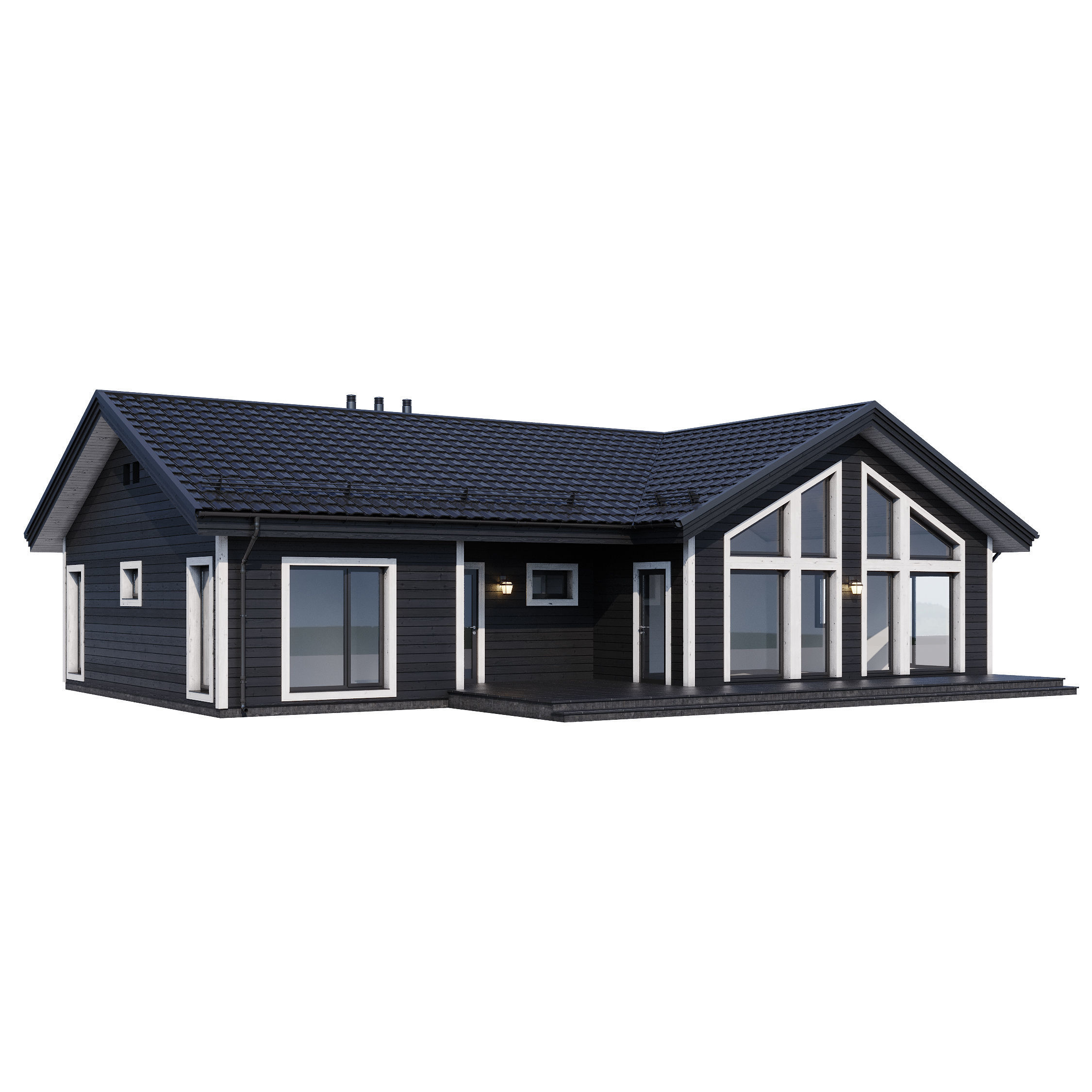 Modern house v81 3D model_7