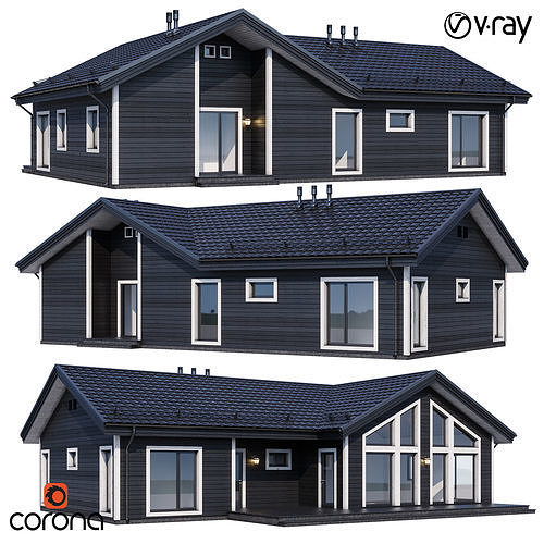 Modern house v81 3D model