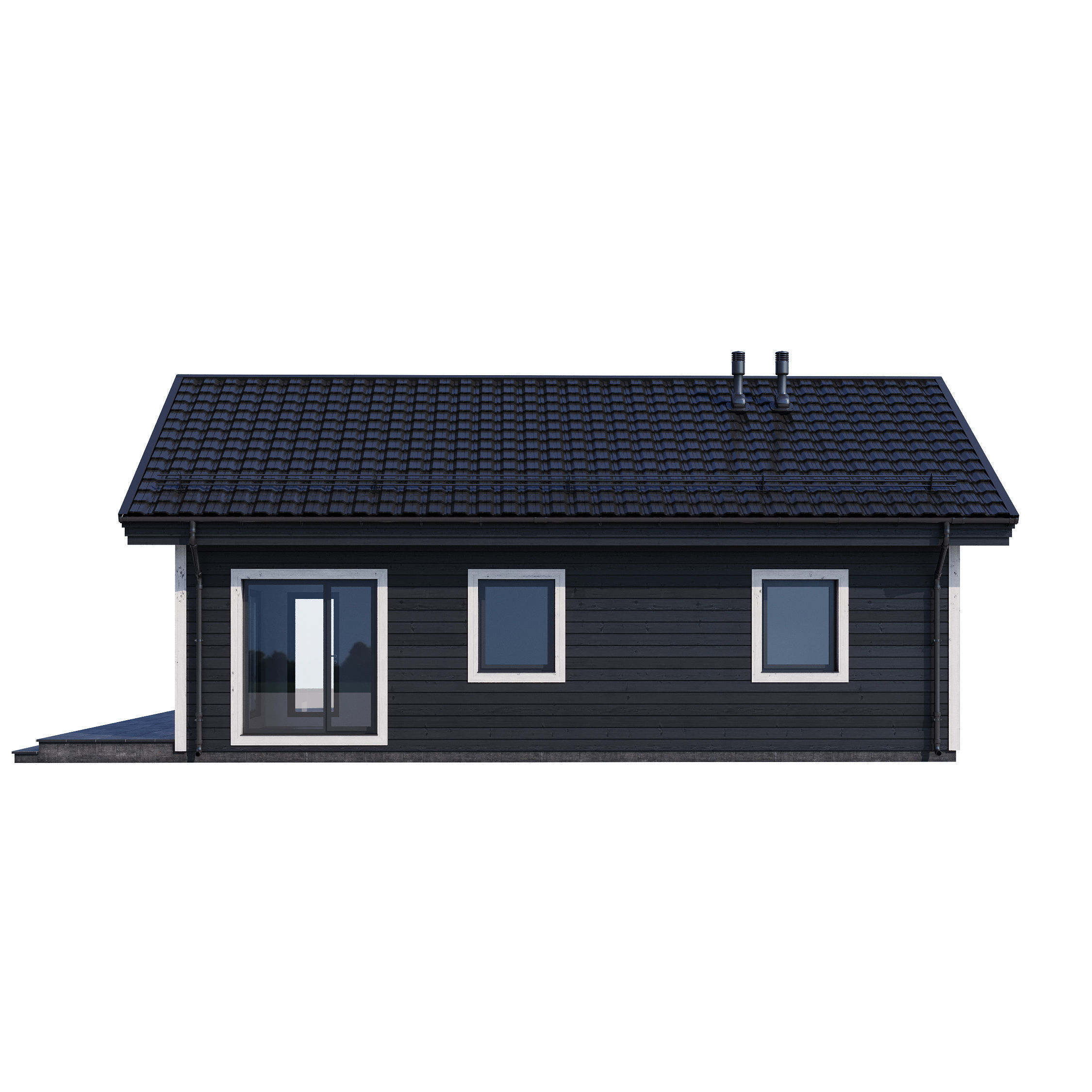 Modern house v81 3D model_12