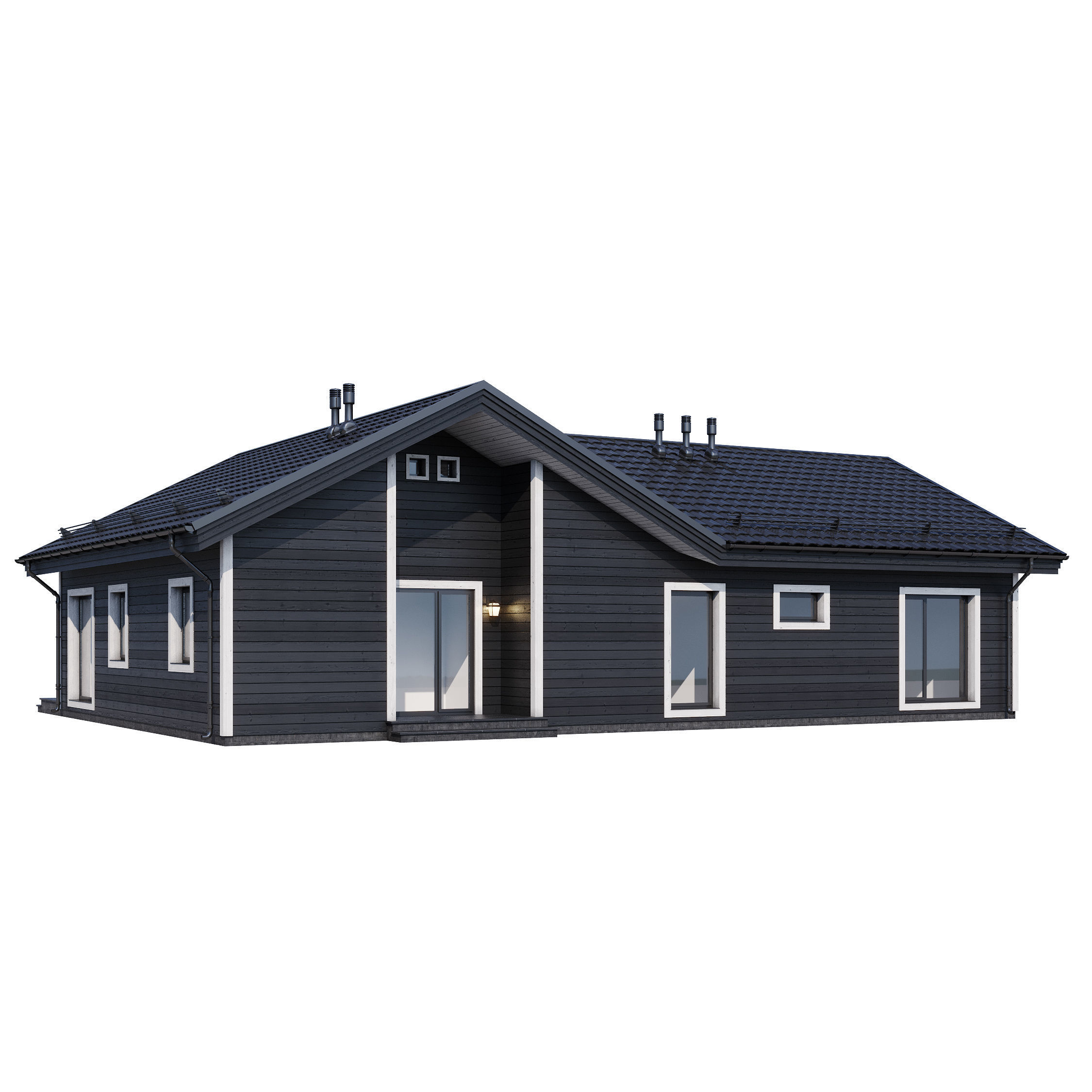 Modern house v81 3D model_8
