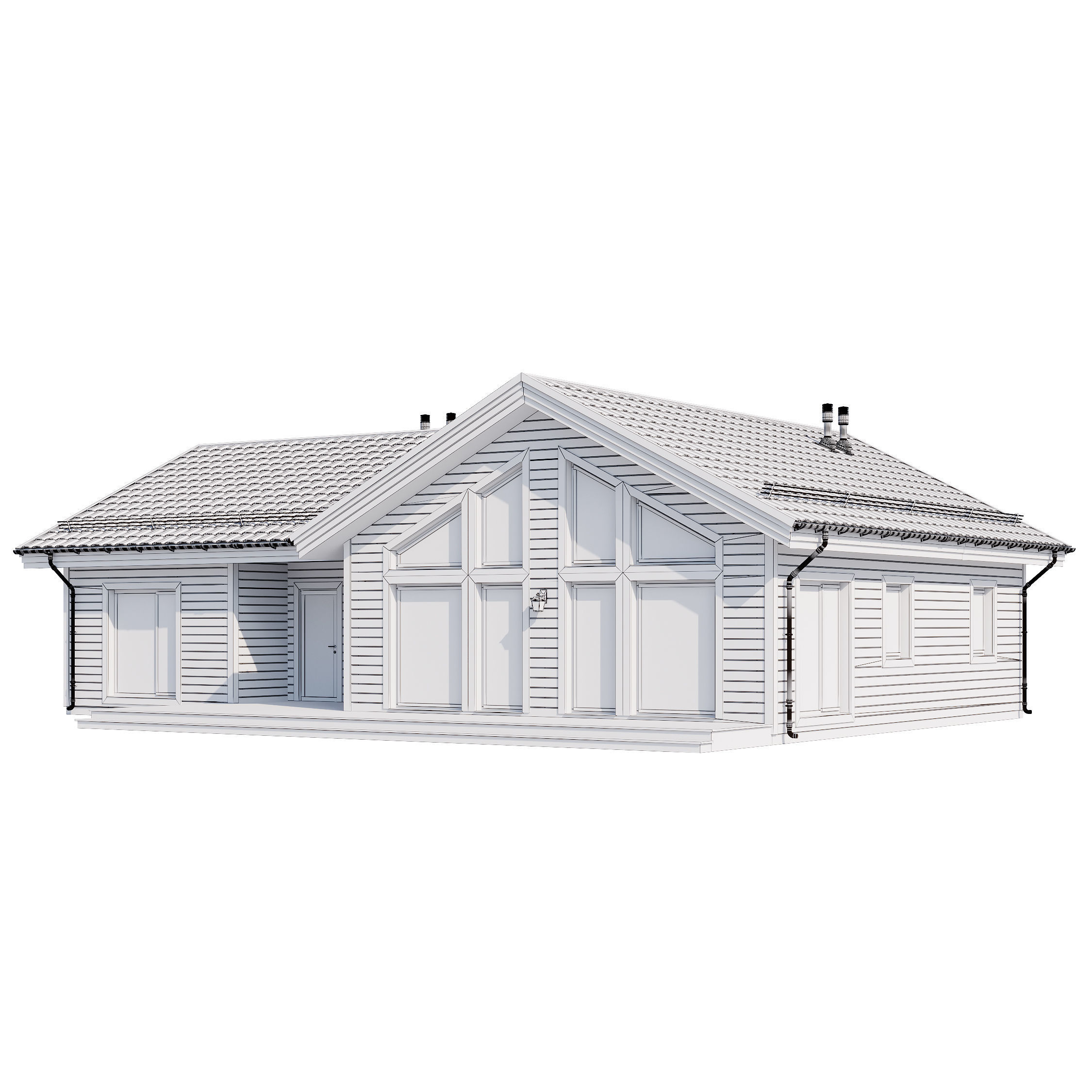 Modern house v81 3D model_19