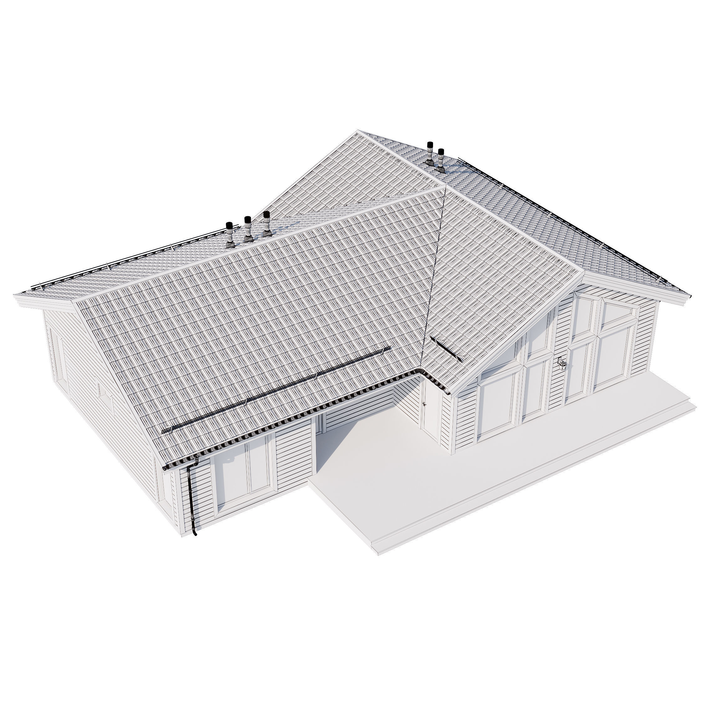 Modern house v81 3D model_24
