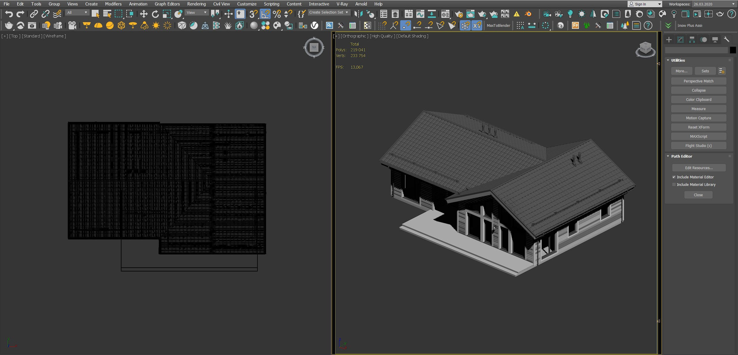 Modern house v81 3D model_6
