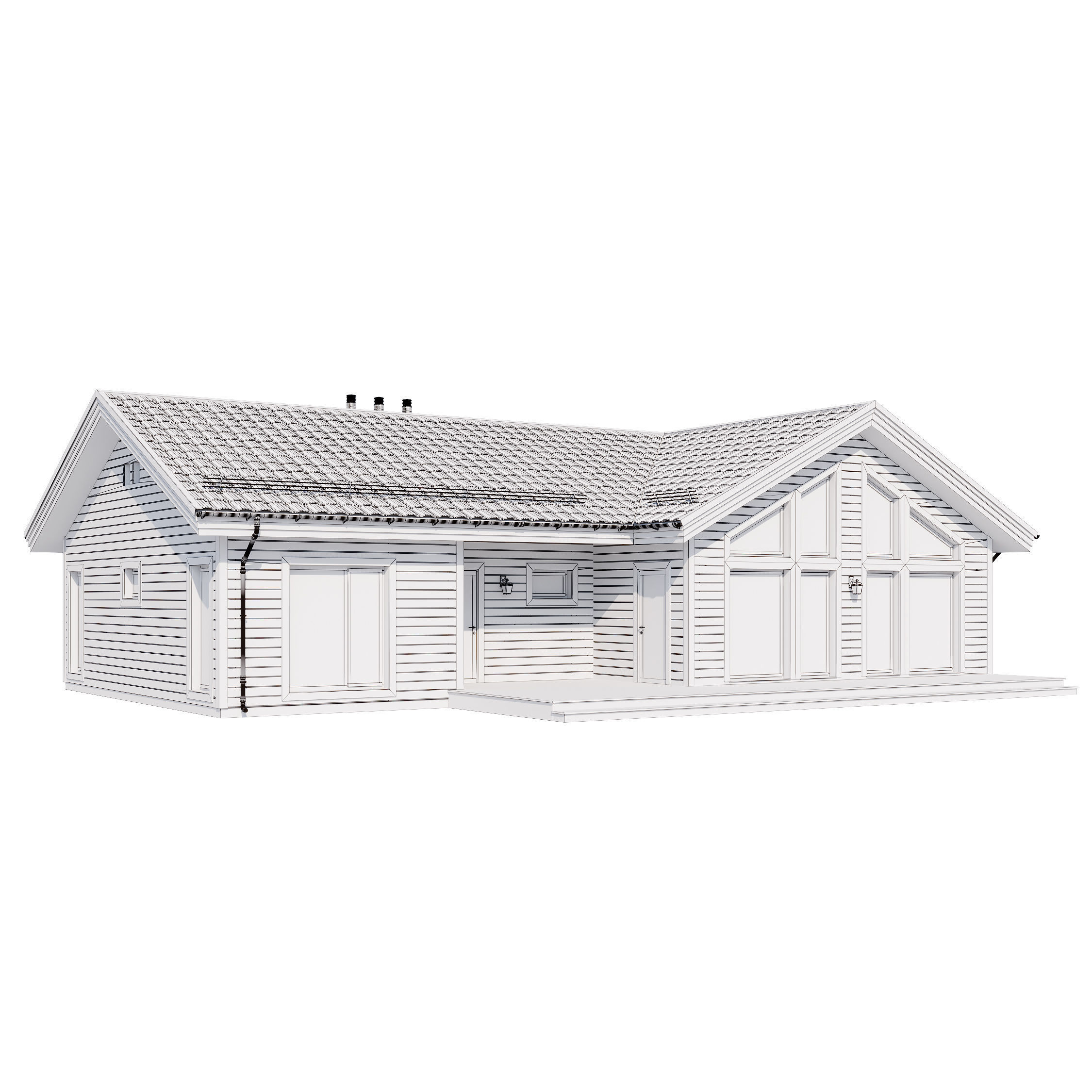 Modern house v81 3D model_16