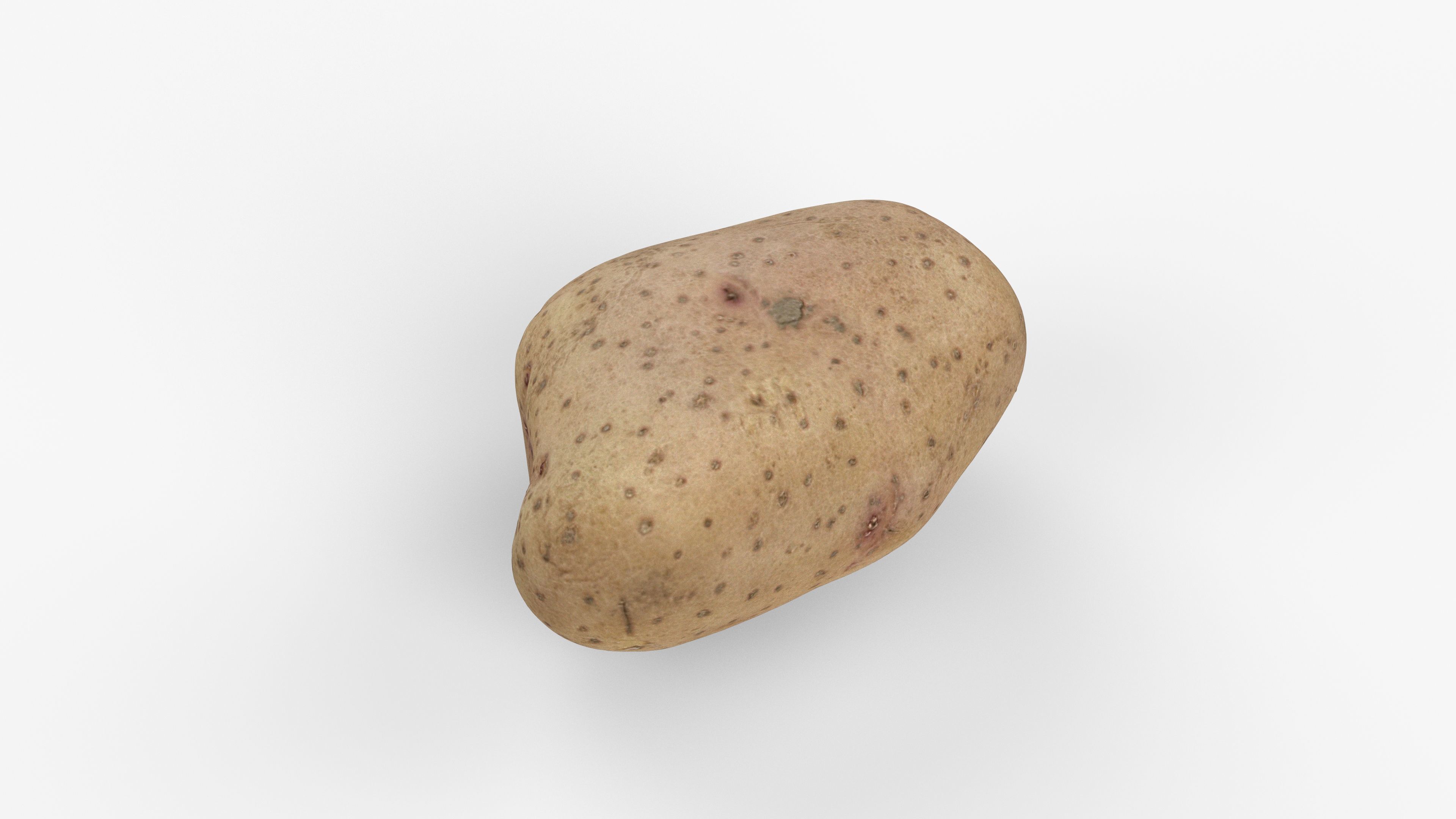 Photorealistic 3D scan of potato Low-poly 3D model_9