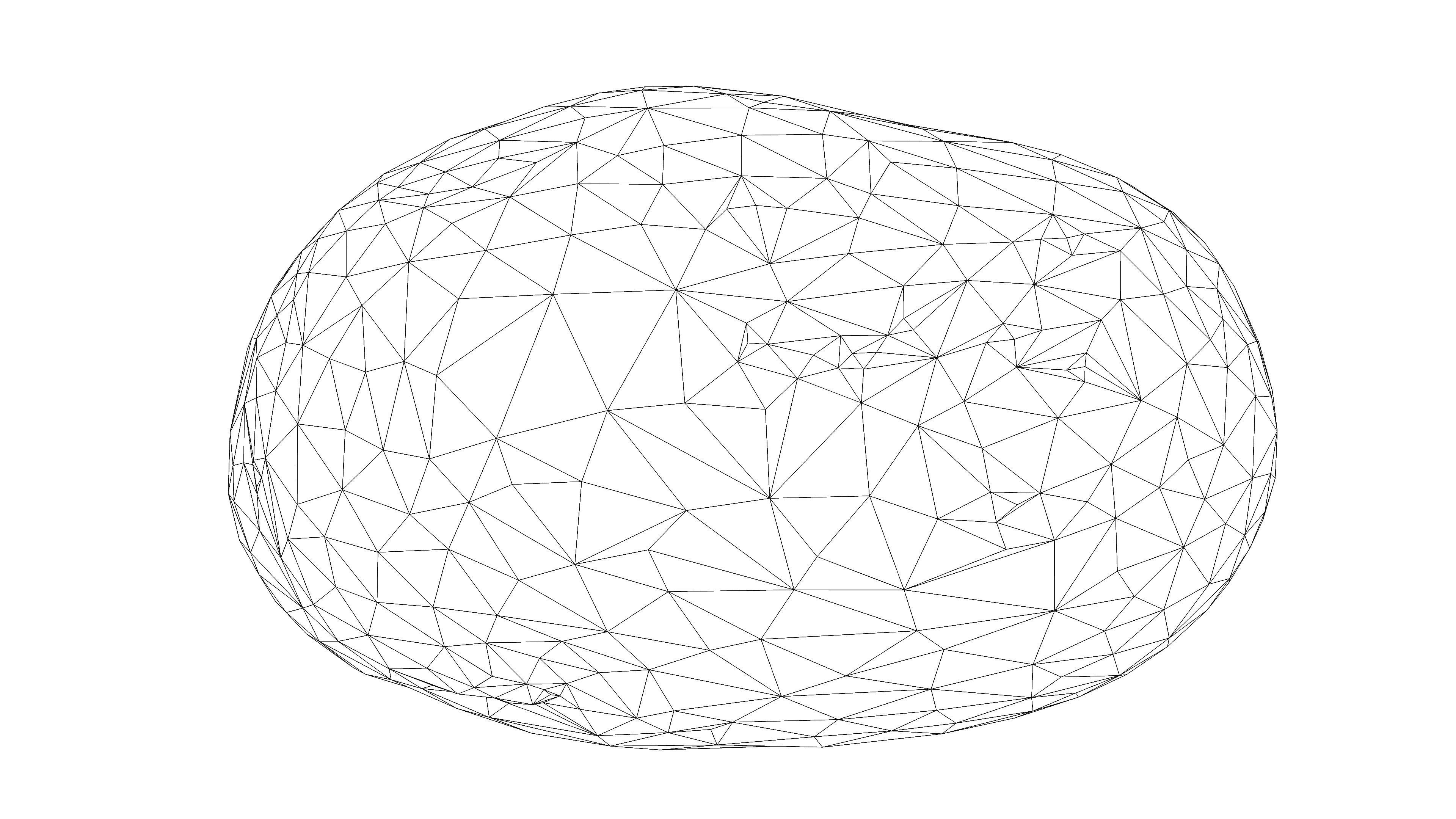 Photorealistic 3D scan of potato Low-poly 3D model_17