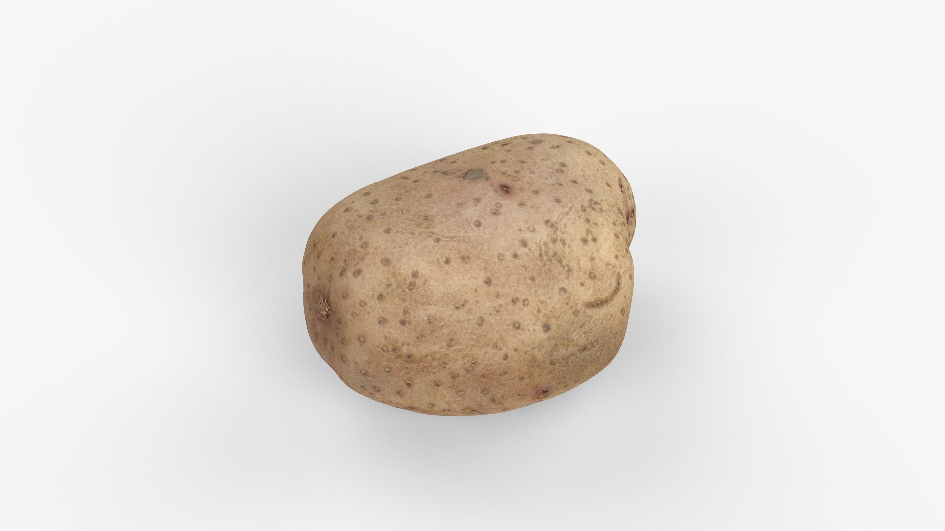 Photorealistic 3D scan of potato Low-poly 3D model_6
