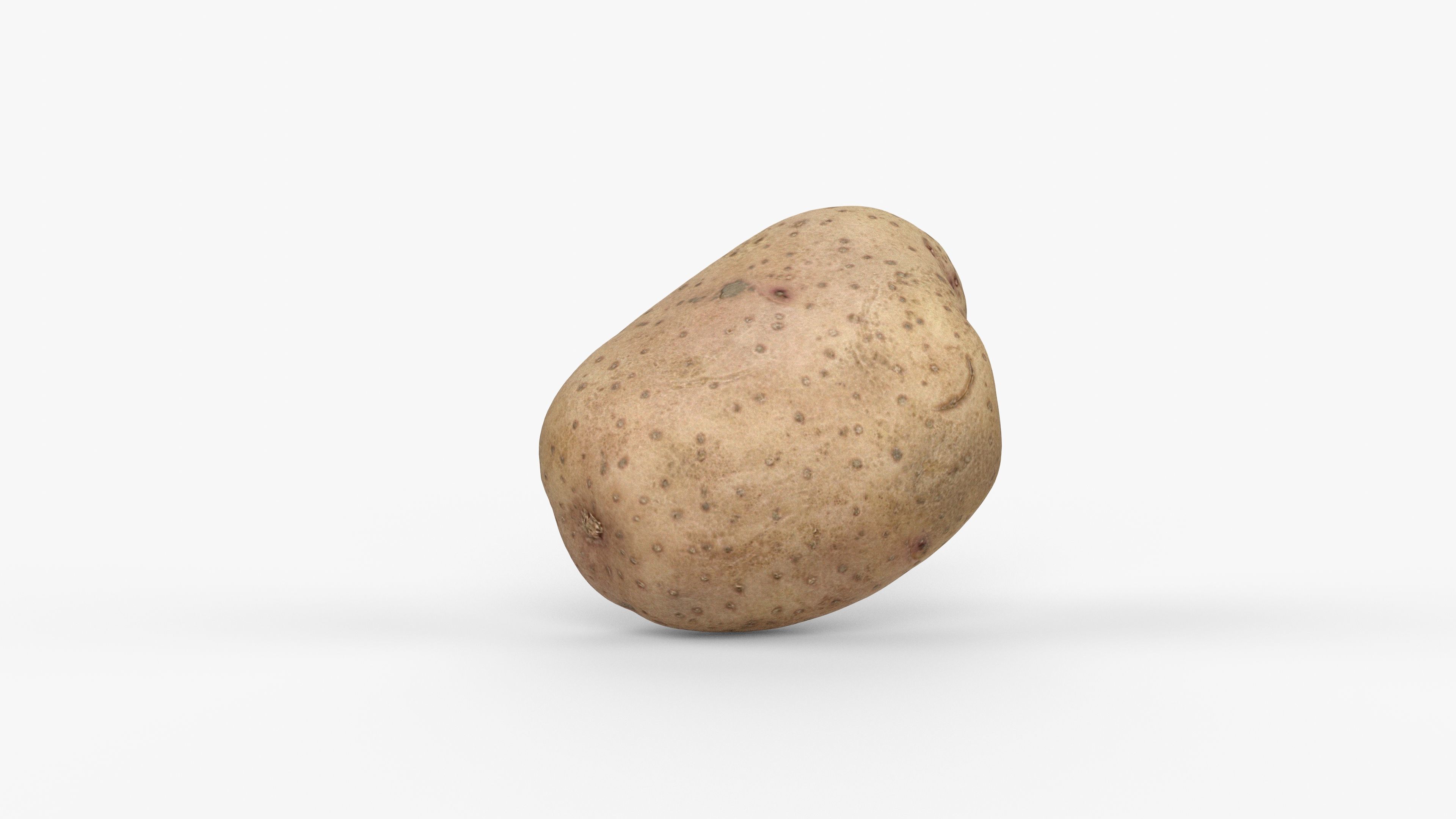 Photorealistic 3D scan of potato Low-poly 3D model_12
