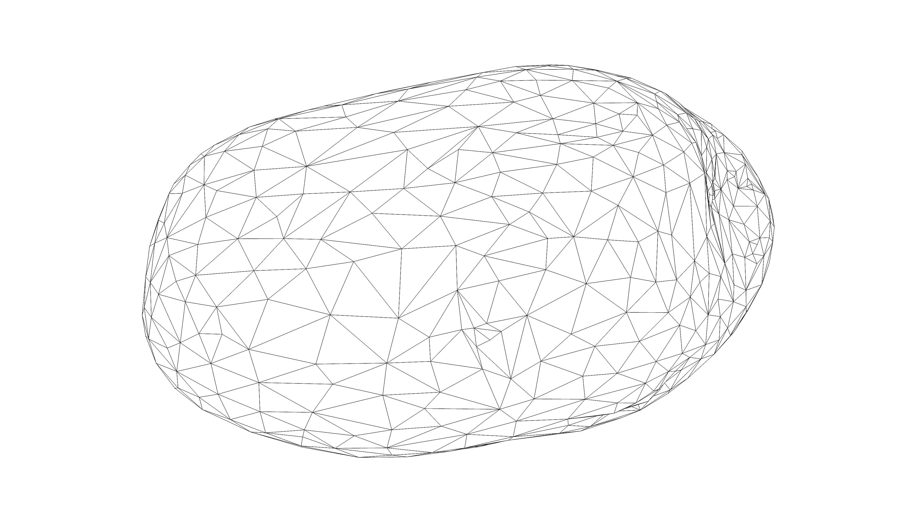 Photorealistic 3D scan of potato Low-poly 3D model_18