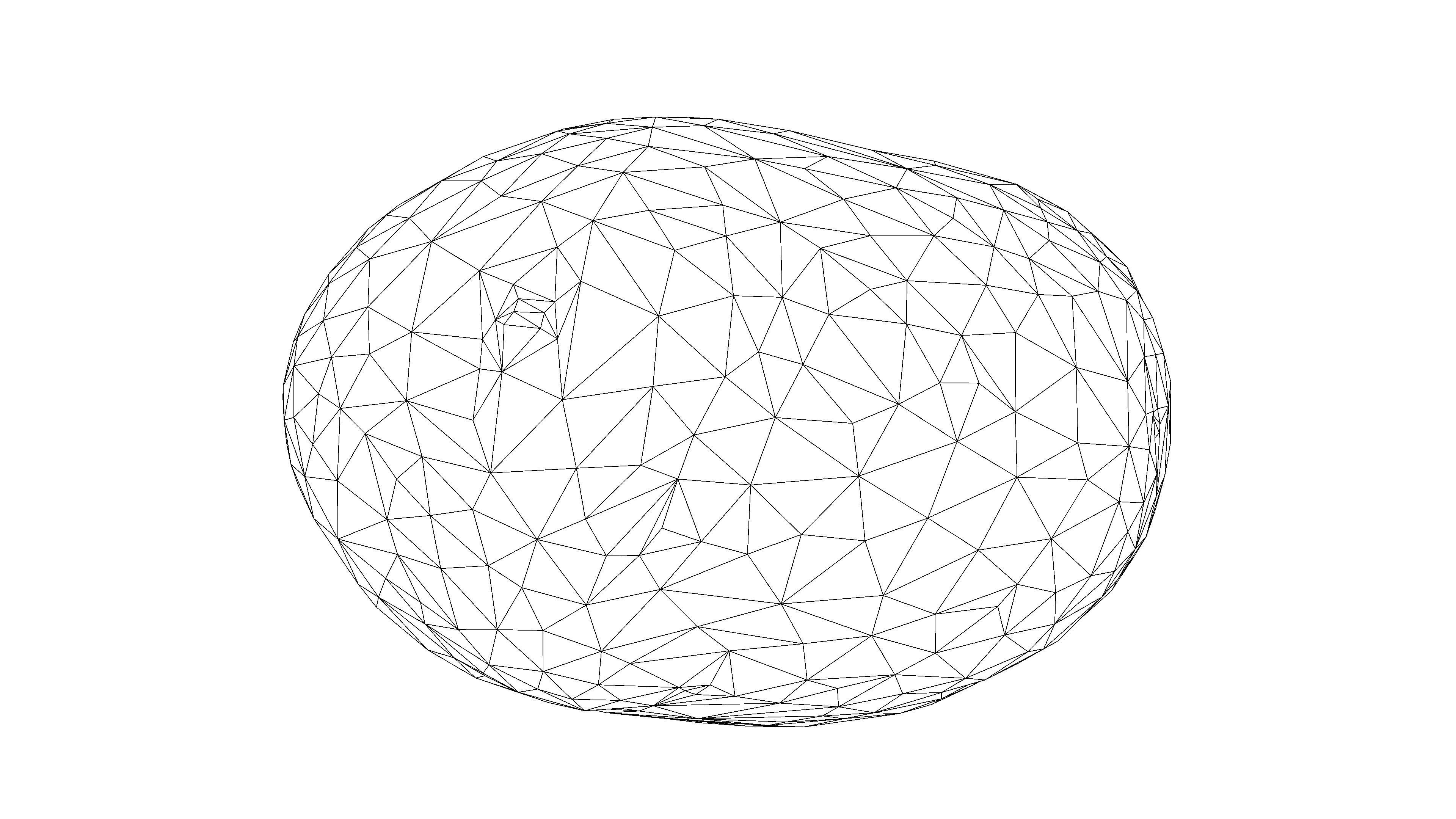 Photorealistic 3D scan of potato Low-poly 3D model_16