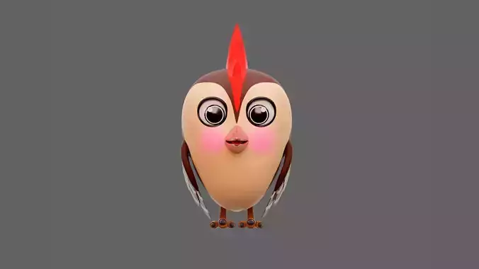 Bird stylized character