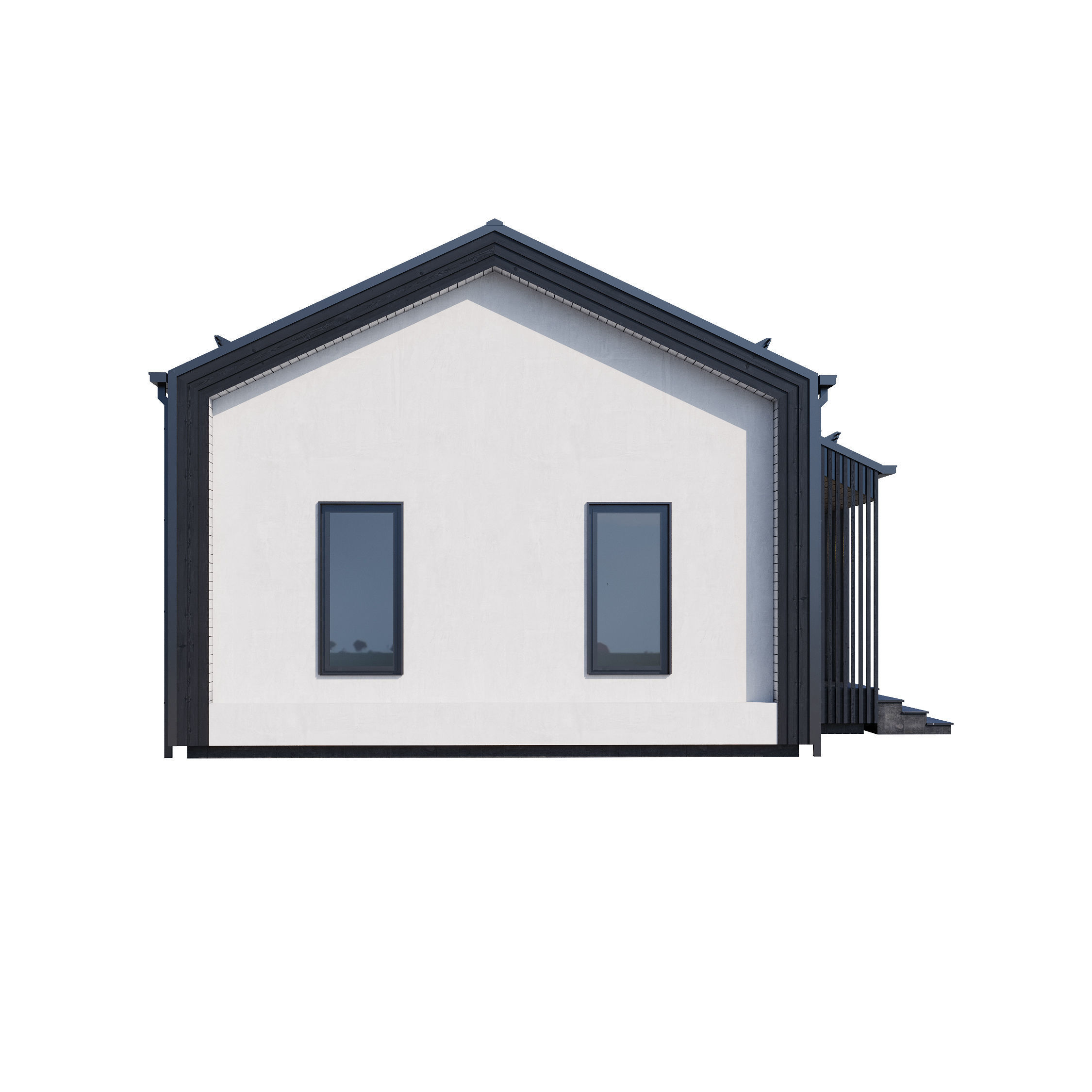 Modern house v82 3D model_14