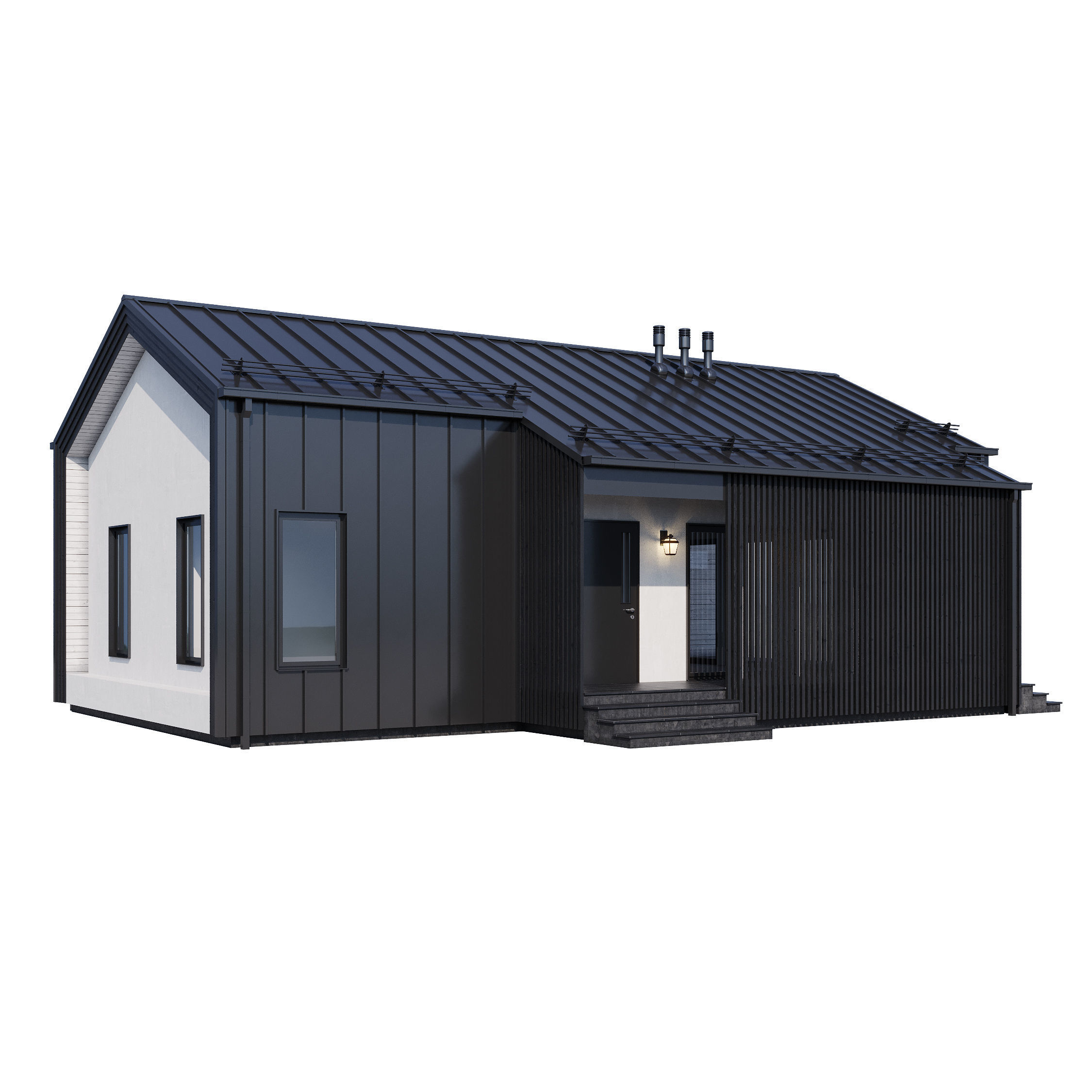 Modern house v82 3D model_7