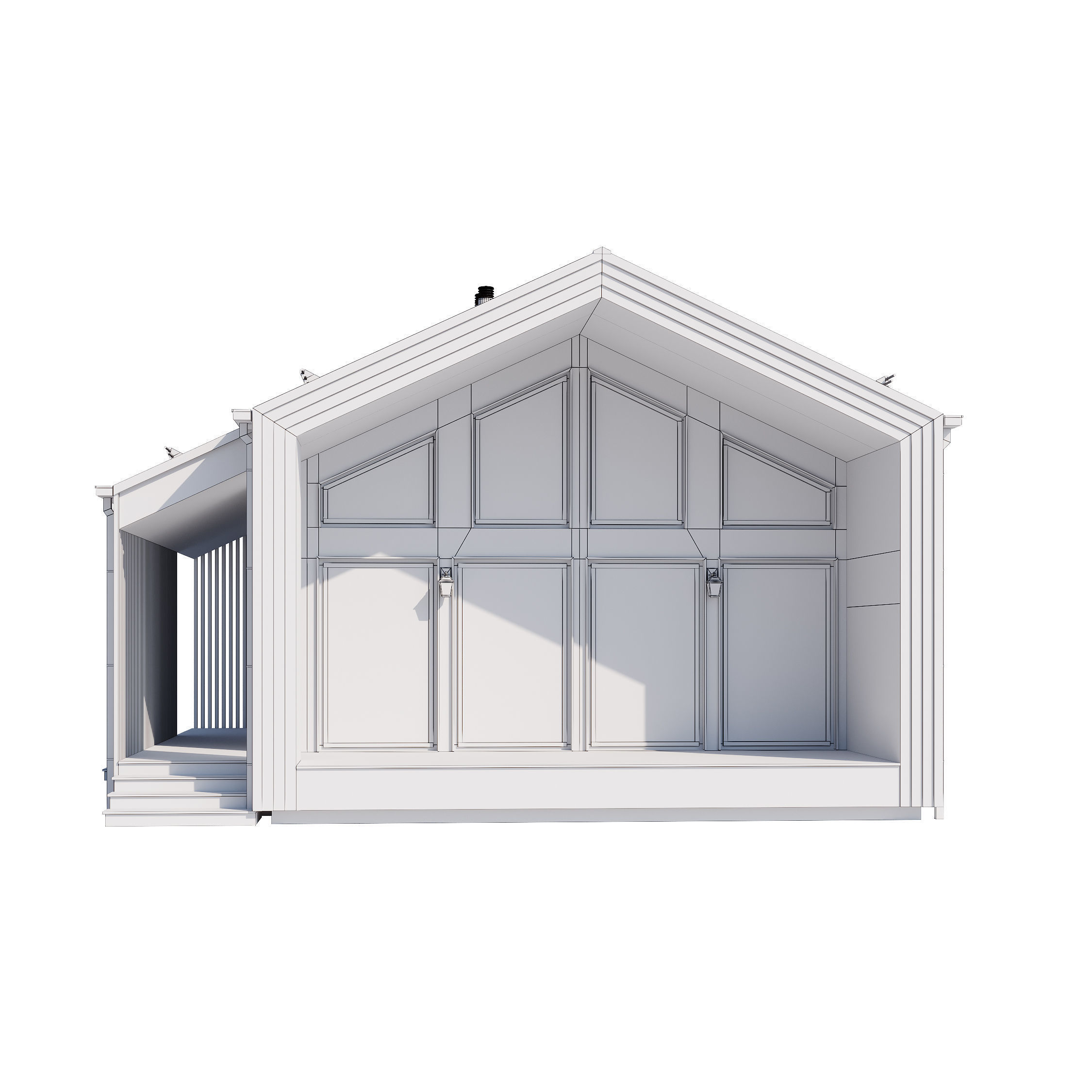 Modern house v82 3D model_21