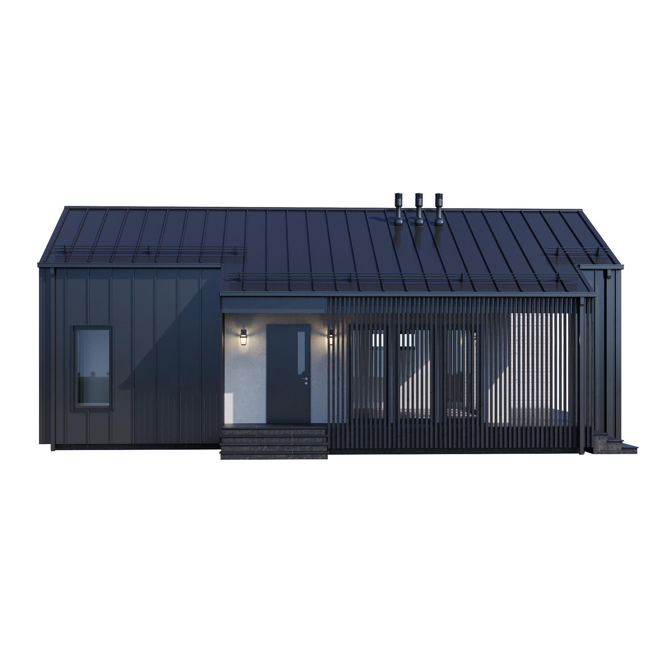 Modern house v82 3D model_11