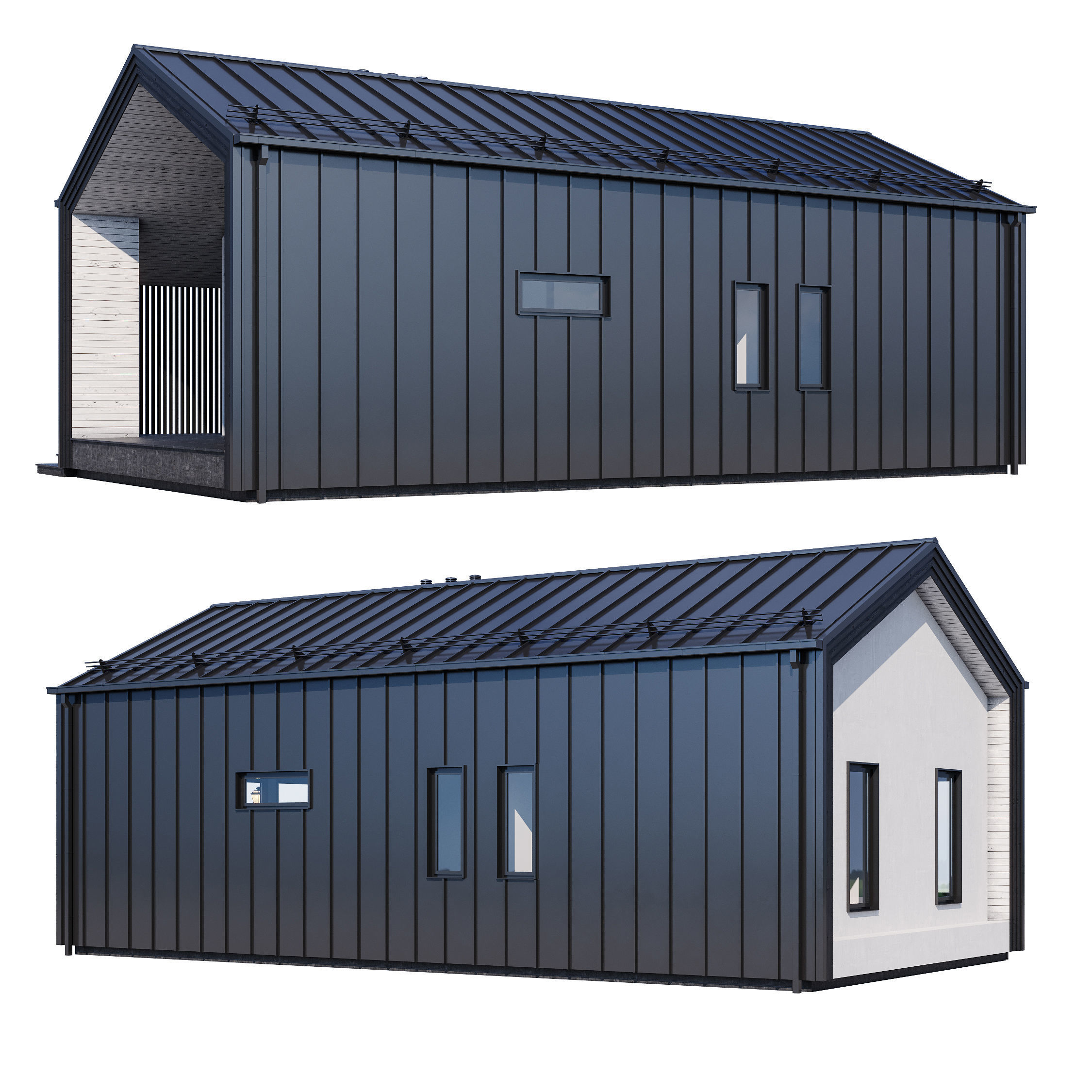 Modern house v82 3D model_1