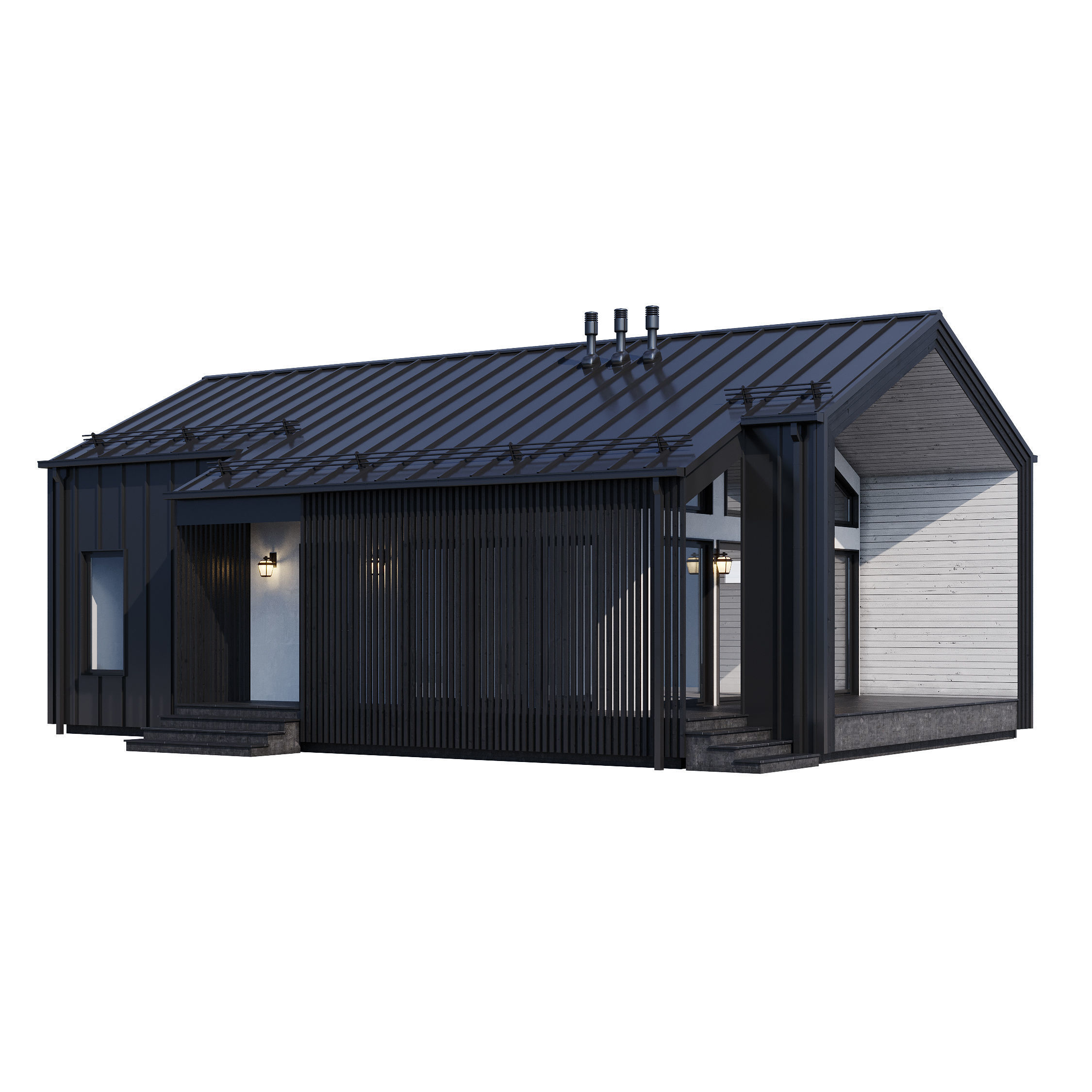 Modern house v82 3D model_10