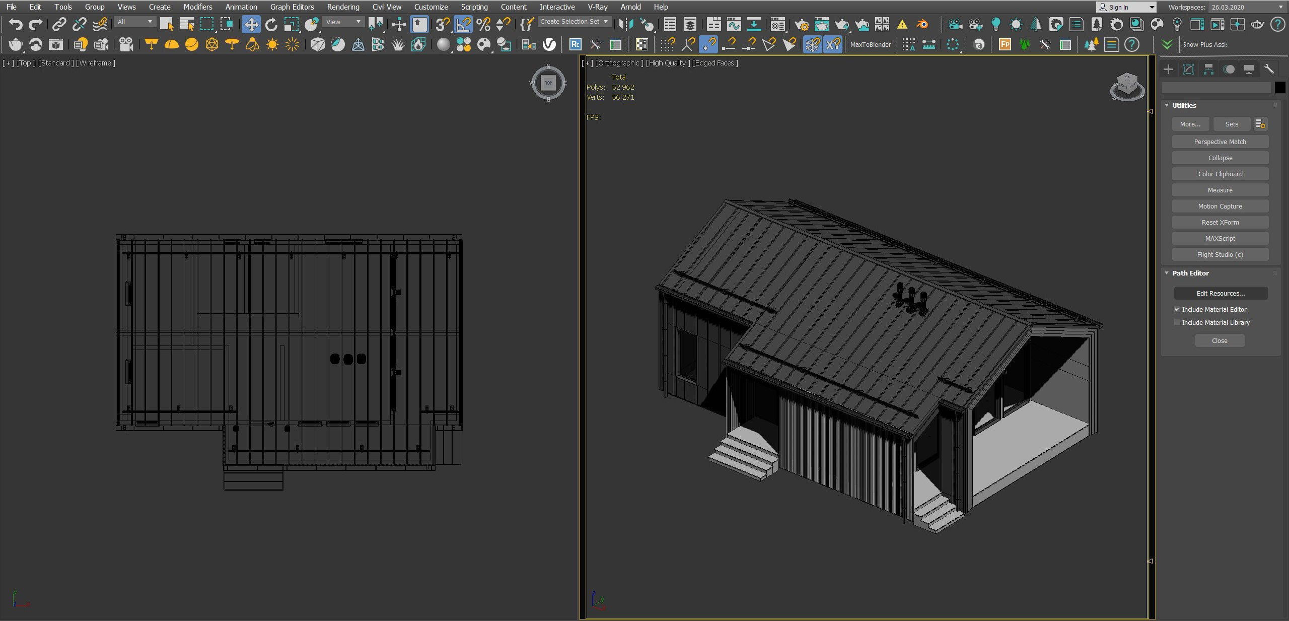 Modern house v82 3D model_6